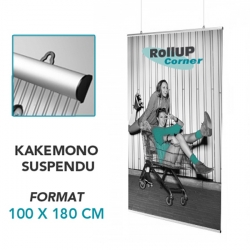 Rollup Corner : impression banderole publicitaire (plusieurs types et tailles).